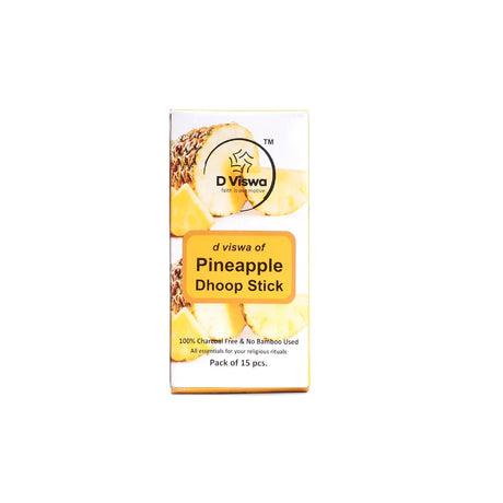 BYFT021285 D Viswa POOJA ESSENTIALS PINEAPPLE DHOOP BATTI 3.5 INCH 15 PC Set of 5 A.webp