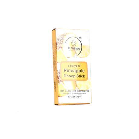 BYFT021285 D Viswa POOJA ESSENTIALS PINEAPPLE DHOOP BATTI 3.5 INCH 15 PC Set of 5 B.webp