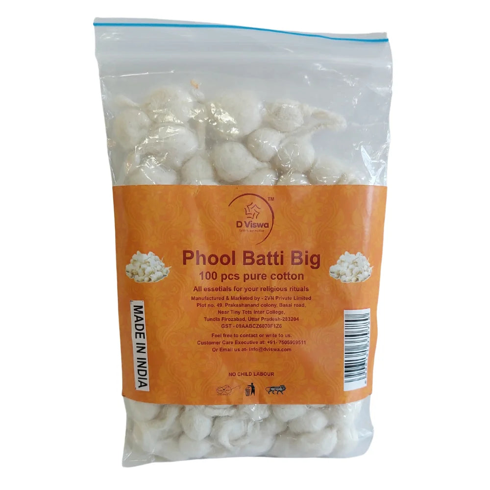 BYFT021287 D Viswa POOJA ESSENTIALS PHOOL BATTI BIG 100 PC Set of 2 B.webp
