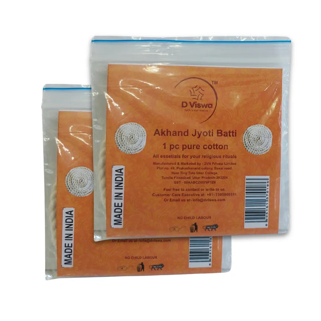 BYFT021290 D Viswa POOJA ESSENTIALS AKHAND JYOTI 1 PC Set of 2.webp