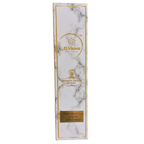 BYFT021292 D Viswa POOJA ESSENTIALS PANCHGAVYA LOBAN ENRICHED PREMIUM AGARBATTI 30 PIECES Set of 2 A.webp