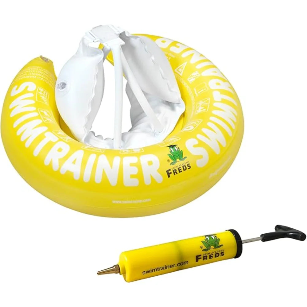 BYFT021312 Freds Swim Academy Yellow Swim Tube Yellow Hand Pump Set of 02.webp