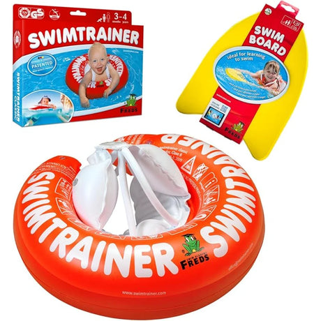 BYFT021317 Freds Swim Academy Red Swim Tube Yellow Swimboard Set of 02.webp