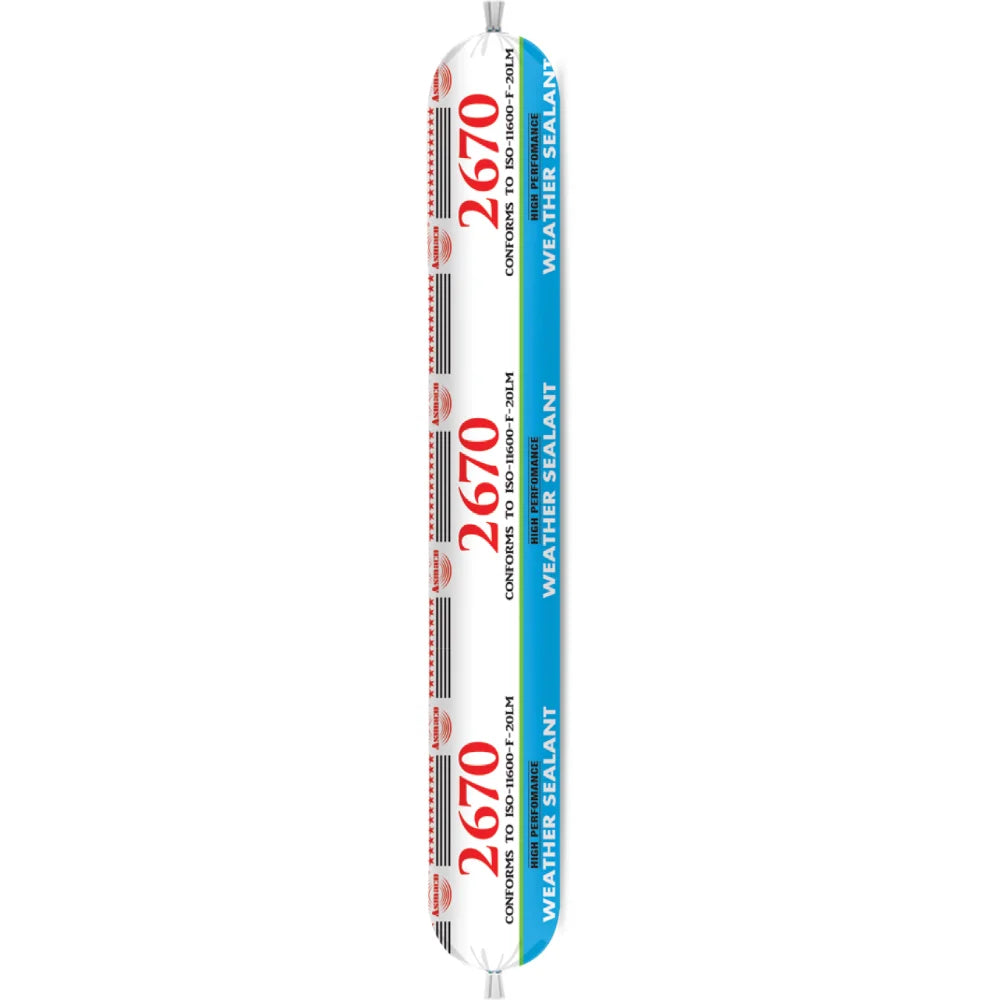 BYFT021337 Asmaco 2670 Silicone Sealant Clear 600 Ml Set of 01