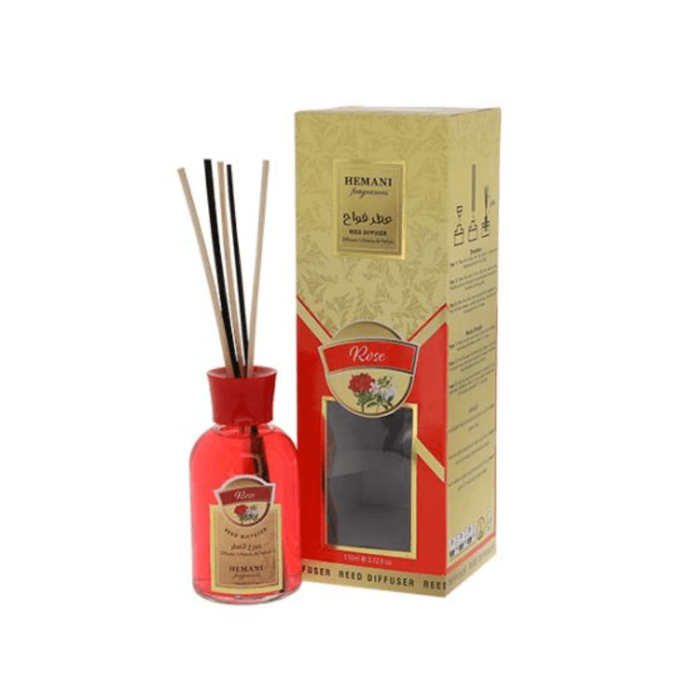 Hemani Rose Scented Reed Diffuser 110Ml