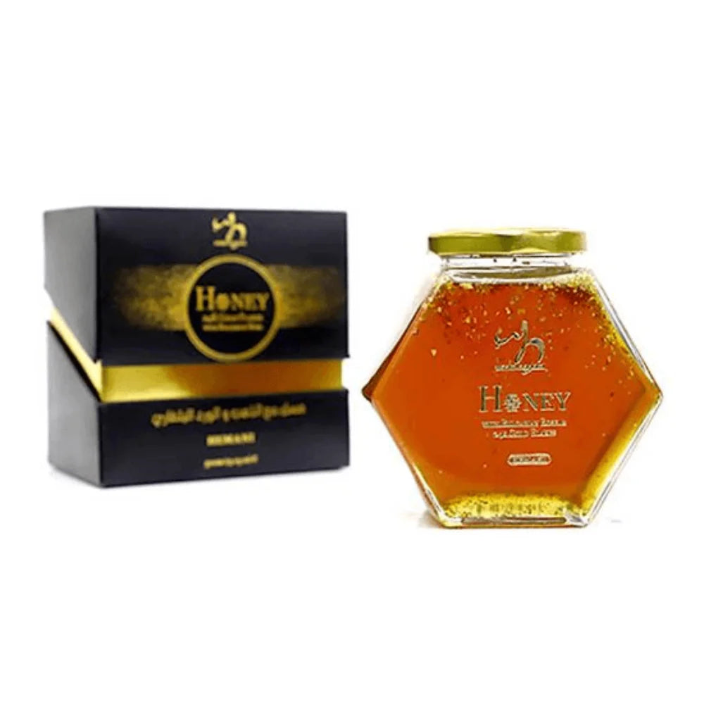 BYFT022642 Hemani WB Honey 24K Gold Flakes With Bulgarian Rose 370Gm Set of 01.webp