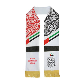 BYFT022694 BYFT UAE Flag Polyster Scarf 15 x 145 Cm SC 06 Set of 01