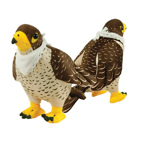 BYFT022706 BYFT Falcon Plush Toys with White Scarf 220 mm Set of 01.webp