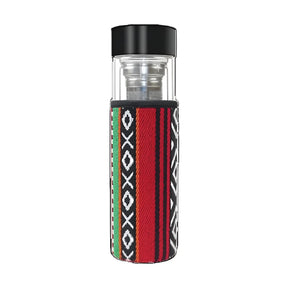 BYFT022714 BYFT Double Wall Glass Bottles with SADU Sleeve 70 x 260 mm 500 ml Set of 01