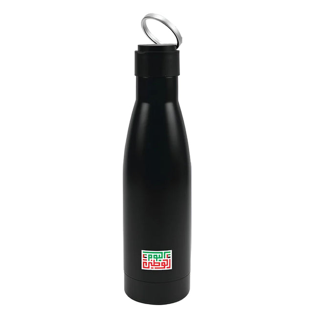 BYFT022716 BYFT Black Double wall Vacuum SS Bottle Made from Recycled Material 70 x 260 mm 500 ml Set of 01.webp