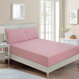 BYFT023580 Home Tex Design Queen Fitted Sheet 160 x 200 Cm 2 Pillow Cover 50 x 80 Cm All Around Elastic Zephyr 100 Cotton Set of 3.webp