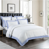 BYFT023581 Home Tex Design Flat Sheet 230 x 260 Cm 1 Fitted Sheet 160 x 200 Cm Pillow Cover 50 x 80 Cm 250 Tc Blue Satin Waves 100 Cotton Set of 4.webp