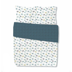 BYFT023586 Home Tex Design King Duvet Cover 240 x 200 Cm 2 Pillow Cover 50 x 80 Cm Printed Plamete Reversible 100 Cotton Set of 3