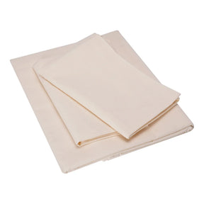 BYFT023600 Home Tex Design King Flat Sheet 240 x 260 Cm 2 Pillow Cover 50 x 80 Cm Printed Ivoire 100 Cotton Set of 3