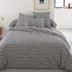 BYFT023604 Home Tex Design King Duvet Cover 240 x 200 Cm 2 Pillow Cover 50 x 80 Cm Printed 100 Cotton Set of 3