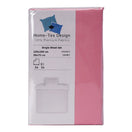 BYFT023609 Home Tex Design Single Flat Sheet 150 x 260 Cm 1 Pillow Cover 50 x 75 Cm Pink 100 Cotton Set of 2 A