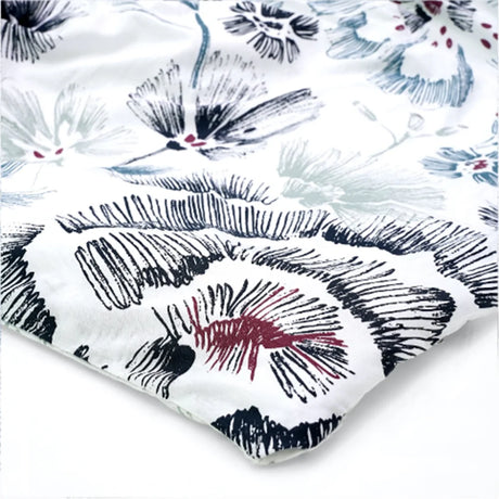 BYFT023611 Home Tex Design King Duvet Cover 240 x 200 Cm 2 Pillow Cover 50 x 80 Cm Printed Amarande 100 Cotton Set of 3 F.webp