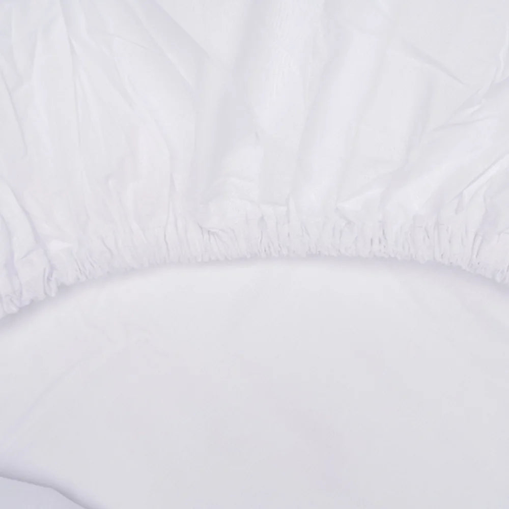 BYFT023636 Home Tex Design Single Fitted Sheet 90 x 200 Cm 1 Pillow Cover 50 x 75 Cm White 100 Cotton Set of 2 C.webp