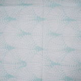 BYFT023642 Home Tex Design King Flat Sheet 240 x 260 Cm 2 Pillow Cover 50 x 80 Cm Printed Blue Eventail 100 Cotton Set of 3 A.webp