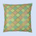 BYFT Orchard Cushion Cover 18 x 18 inch (Diagonal Checks Design - Yellow) 45 x 45 cm Luxury Decorative Cushion Cover for Sofa, Bed & Living Room - Set of 02