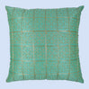BYFT Orchard Cushion Cover 16 x 16 inch (Golden Checks Design - Green) 40 x 40 cm Luxury Decorative Cushion Cover for Sofa, Bed & Living Room - Set of 02
