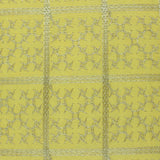 BYFT Orchard Cushion Cover 16 x 16 inch (Golden Checks Design - Yellow) 40 x 40 cm Luxury Decorative Cushion Cover for Sofa, Bed & Living Room - Set of 02