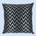 BYFT Orchard Cushion Cover 18 x 18 inch (Zig Zag Design - Black) 45 x 45 cm Luxury Decorative Cushion Cover for Sofa, Bed & Living Room - Set of 02