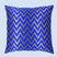 BYFT Orchard Cushion Cover 18 x 18 inch (Zig Zag Design - Royal Blue) 45 x 45 cm Luxury Decorative Cushion Cover for Sofa, Bed & Living Room - Set of 02