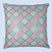 BYFT Orchard Cushion Cover 18 x 18 inch (Diagonal Checks Design - Cream) 45 x 45 cm Luxury Decorative Cushion Cover for Sofa, Bed & Living Room - Set of 02
