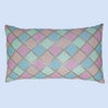 BYFT Orchard Cushion Cover 12 x 20 inch (Diagonal Checks Design - Cream) 30 x 50 cm Luxury Decorative Cushion Cover for Sofa, Bed & Living Room - Set of 02