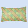 BYFT Orchard Cushion Cover 12 x 20 inch (Diagonal Checks Design - Yellow) 30 x 50 cm Luxury Decorative Cushion Cover for Sofa, Bed & Living Room - Set of 02