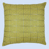 BYFT Orchard Cushion Cover 18 x 18 inch (Golden Checks Design - Yellow) 45 x 45 cm Luxury Decorative Cushion Cover for Sofa, Bed & Living Room - Set of 02