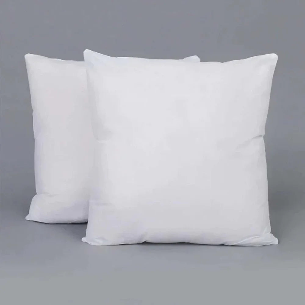 BYFT Orchard Cushion Cover 18 x 18 inch (Golden Checks Design - Yellow) 45 x 45 cm Luxury Decorative Cushion Cover for Sofa, Bed & Living Room - Set of 02