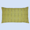 BYFT Orchard Cushion Cover 12 x 20 inch (Golden Checks Design - Yellow) 30 x 50 cm Luxury Decorative Cushion Cover for Sofa, Bed & Living Room - Set of 02