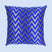 BYFT Orchard Cushion Cover 16 x 16 inch (Zig Zag Design - Royal Blue) 40 x 40 cm Luxury Decorative Cushion Cover for Sofa, Bed & Living Room - Set of 02