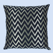 BYFT Orchard Cushion Cover 18 x 18 inch (Zig Zag Design - Black) 45 x 45 cm Luxury Decorative Cushion Cover for Sofa, Bed & Living Room - Set of 02