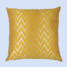 BYFT Orchard Cushion Cover 18 x 18 inch (Zig Zag Design - Yellow) 45 x 45 cm Luxury Decorative Cushion Cover for Sofa, Bed & Living Room - Set of 02