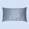BYFT Orchard Cushion Cover 12 x 20 inch (Zig Zag Design - Grey) 30 x 50 cm Luxury Decorative Cushion Cover for Sofa, Bed & Living Room - Set of 02