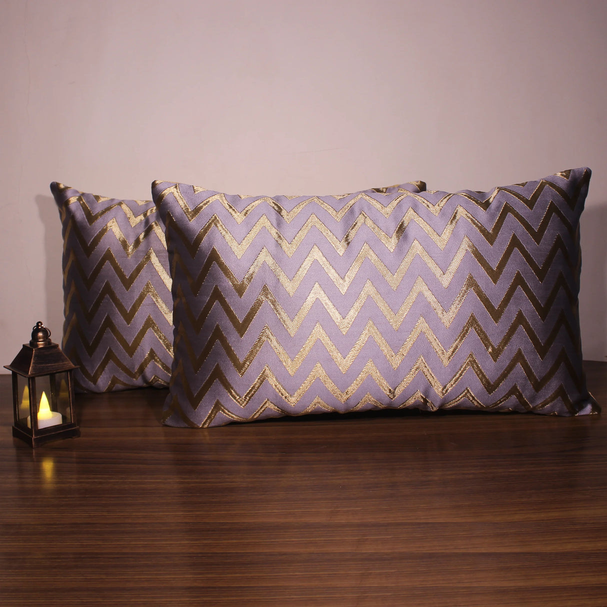 غطاء وسادة BYFT Orchard مقاس 12 × 20 بوصة (تصميم متعرج - رمادي) غطاء وسادة مزخرف فاخر 30 × 50 سم للأريكة والسرير وغرفة المعيشة - مجموعة من قطعتين