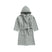 BYFT Daffodil Kids Hooded Bathrobe | Monogrammed Letter 'E' | Soft Cotton Comfort