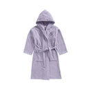 BYFT Daffodil Kids Hooded Bathrobe | Monogrammed Letter 'O' | Soft Cotton Comfort