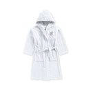 BYFT Daffodil Kids Hooded Bathrobe | Monogrammed Letter 'C' | Soft Cotton Comfort