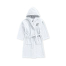 BYFT Daffodil Kids Hooded Bathrobe | Monogrammed Letter 'O' | Soft Cotton Comfort
