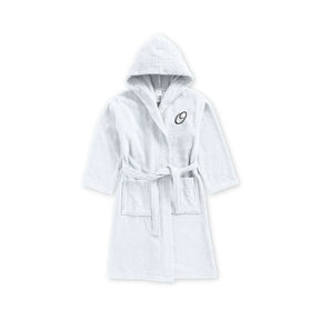 BYFT Daffodil Kids Hooded Bathrobe | Monogrammed Letter 'O' | Soft Cotton Comfort