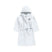 BYFT Daffodil Kids Hooded Bathrobe | Monogrammed Letter 'U' | Soft Cotton Comfort