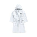 BYFT Daffodil Kids Hooded Bathrobe | Monogrammed Letter 'U' | Soft Cotton Comfort