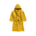 BYFT Daffodil Kids Hooded Bathrobe | Monogrammed Letter 'Q' | Soft Cotton Comfort