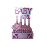 pink baby girl welcome chocolate tray 1kg