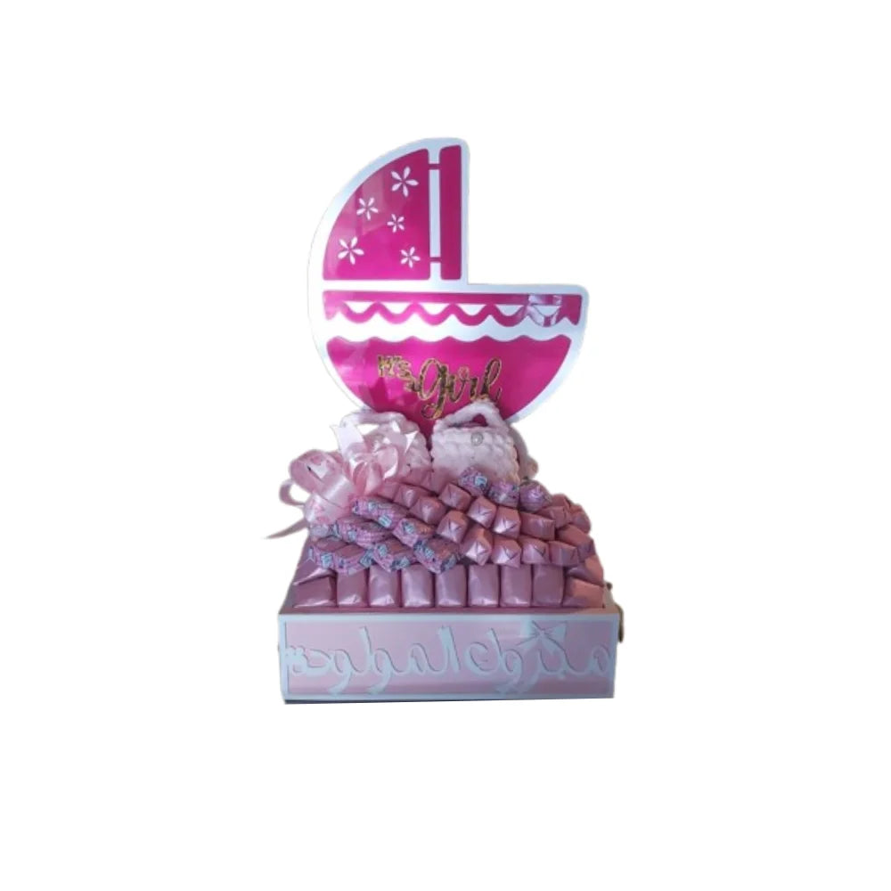 baby stroller it s a girl chocolate tray 1kg