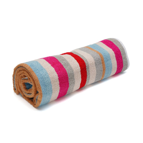 byft home design bath towel white stripe 70 x 140 cm 100 cotton 550 gsm